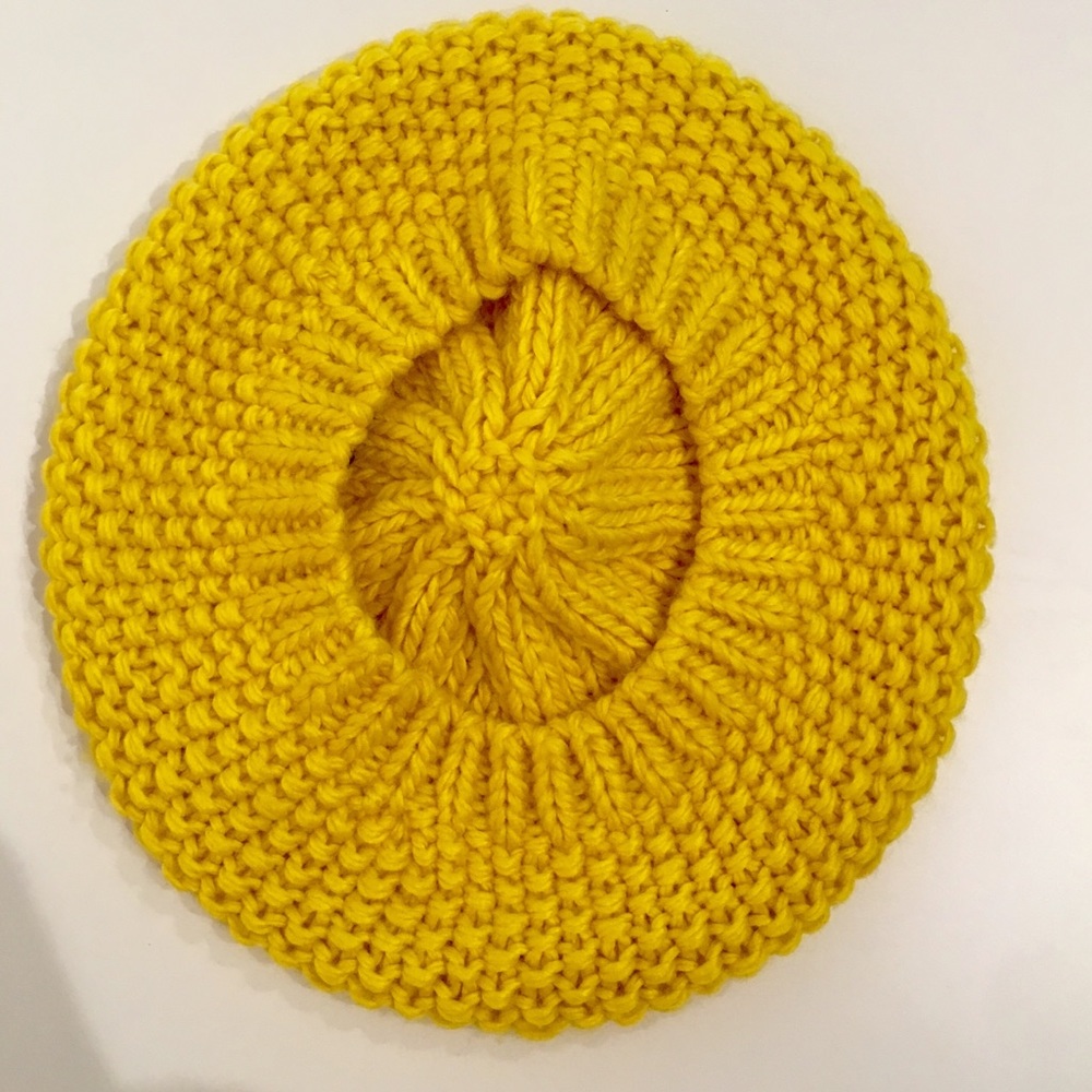 Bright Yellow AE Slouchy Beanie & Black Beanie - Picture 4 of 5